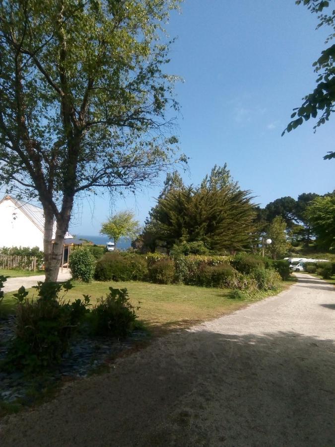 Les Hortensias Grande Tente Familiale Deux Chambres Et Sejour Vue Mer Sur Camping Nature Plestin-les-Grèves المظهر الخارجي الصورة