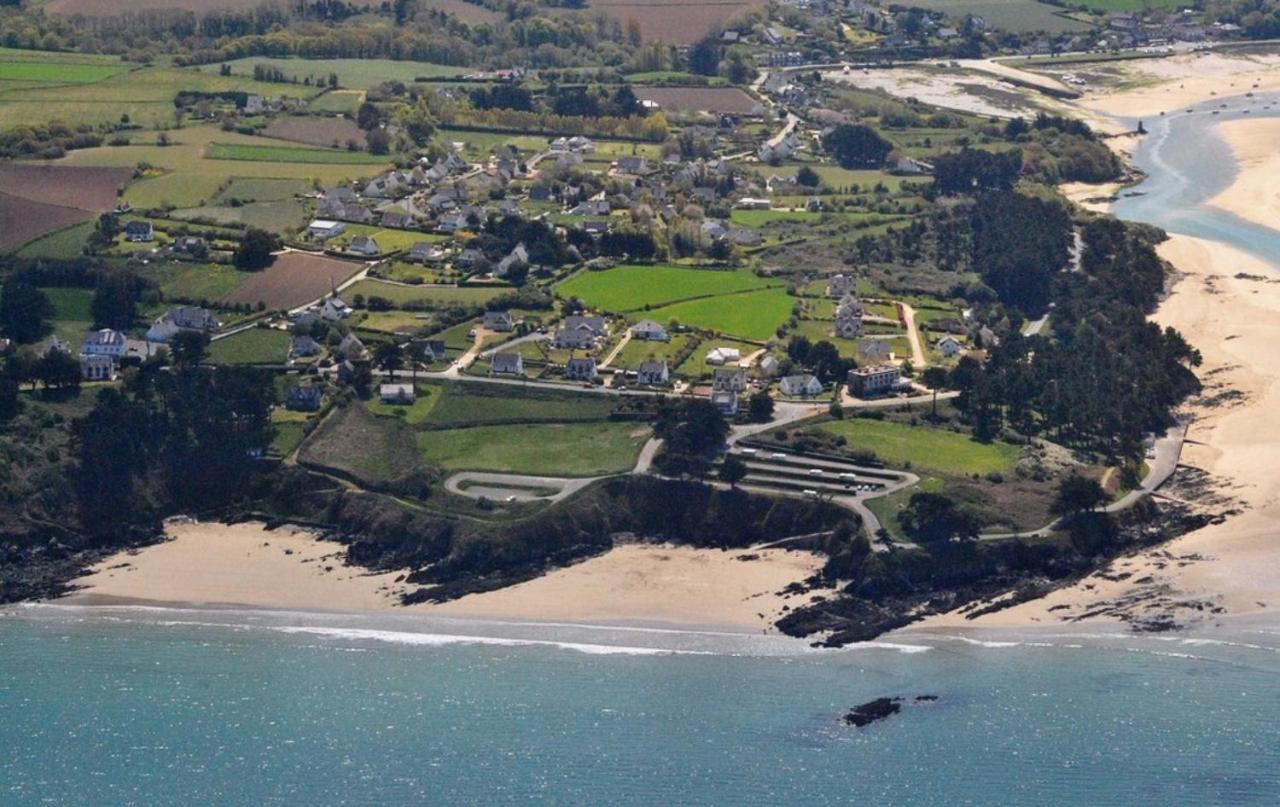 Les Hortensias Grande Tente Familiale Deux Chambres Et Sejour Vue Mer Sur Camping Nature Plestin-les-Grèves المظهر الخارجي الصورة