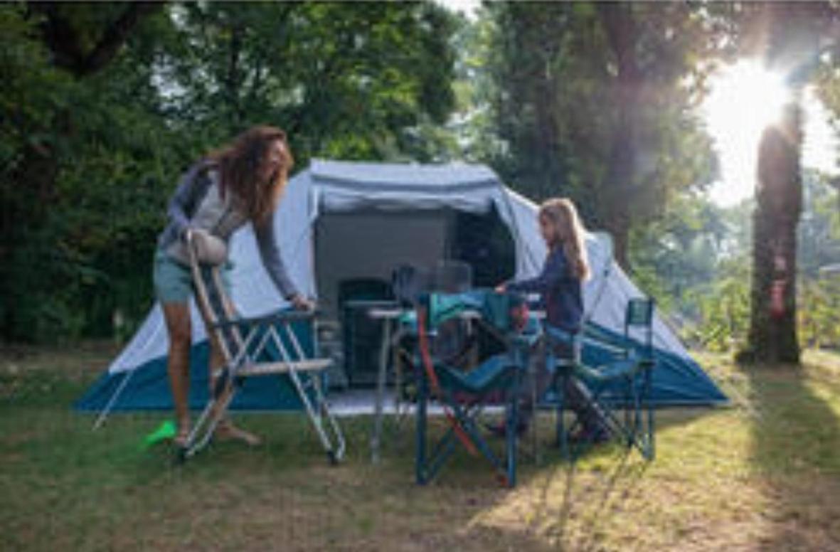 Les Hortensias Grande Tente Familiale Deux Chambres Et Sejour Vue Mer Sur Camping Nature Plestin-les-Grèves المظهر الخارجي الصورة